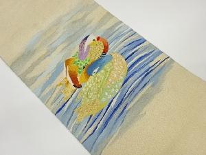 綴れ鴛鴦模様織出し名古屋帯